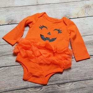 Pumpkin Onesie w/Tutu